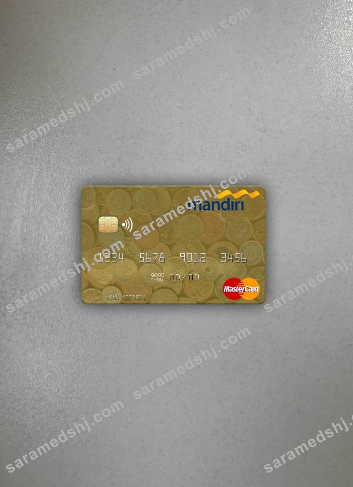 Indonesia Bank Mandiri mastercard photolook front